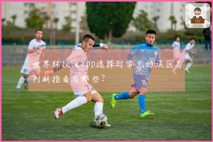 世界杯投注app选择时常见的误区与判断指南有哪些?