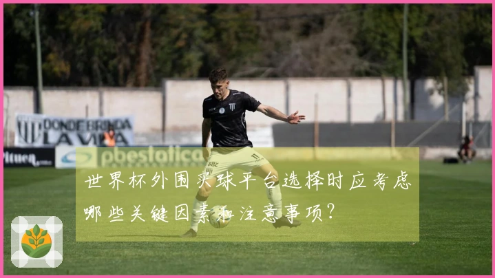 世界杯外围买球平台选择时应考虑哪些关键因素和注意事项？